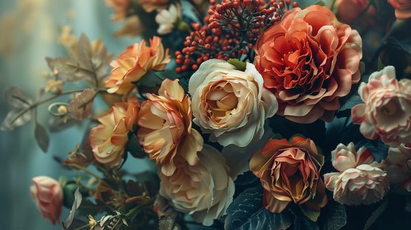 Bouquet fleur artificielle: charme éternel chez vous